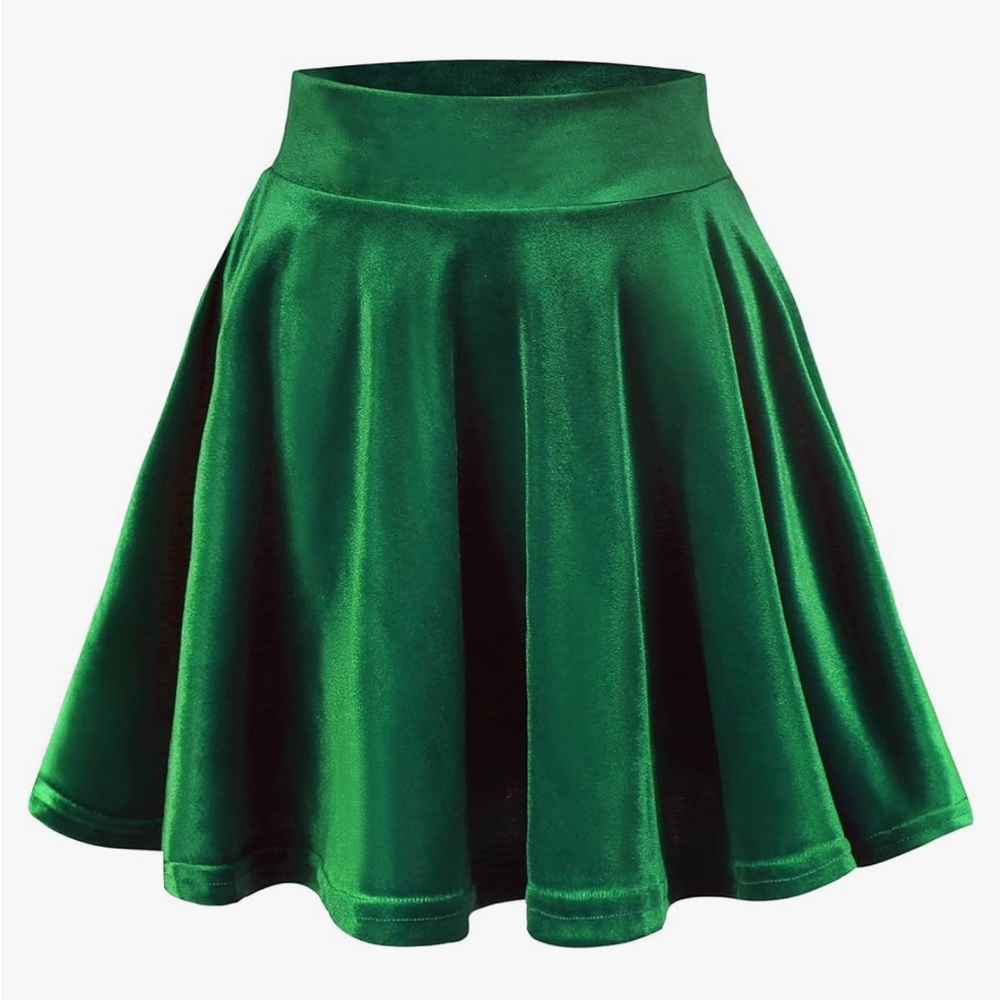 2 for $8 - Velvet Basic Versatile Stretchy Flared High Waist Mini Skater Skirt